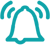 bell in teal