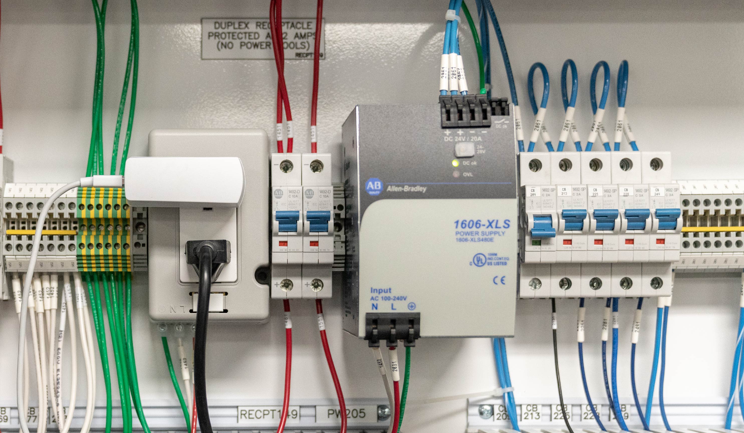 Panel with Rockwell Automation Components